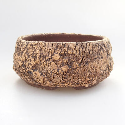Ceramic bonsai bowl 9.5 x 9.5 x 5 cm, cracked color - 1