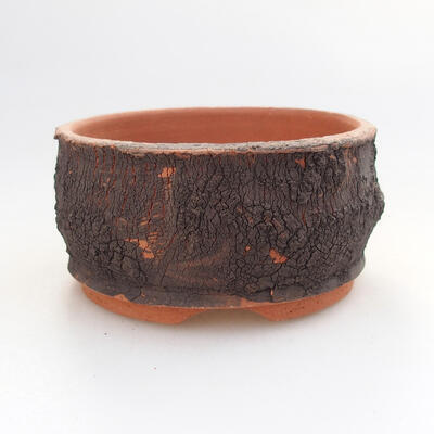 Ceramic bonsai bowl 8.5 x 8.5 x 4.5 cm, cracked color - 1