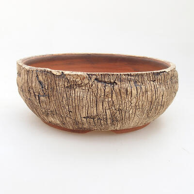 Ceramic bonsai bowl 15.5 x 15.5 x 6 cm, cracked color - 1