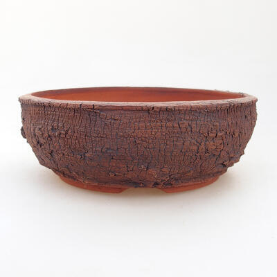 Ceramic bonsai bowl 14.5 x 14.5 x 5 cm, cracked color - 1