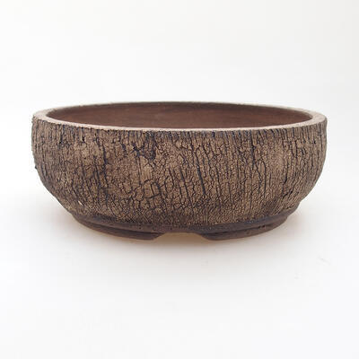 Ceramic bonsai bowl 16.5 x 16.5 x 6 cm, cracked color - 1
