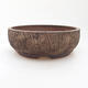 Ceramic bonsai bowl 16.5 x 16.5 x 6 cm, cracked color - 1/3