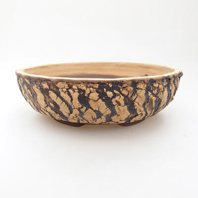 Ceramic bonsai bowl 18 x 18 x 5.5 cm, cracked color - 1