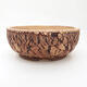 Ceramic bonsai bowl 17.5 x 17.5 x 7 cm, color cracked - 1/3