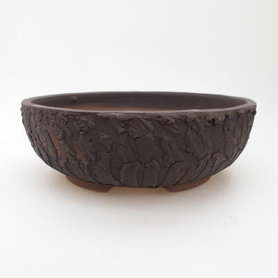 Ceramic bonsai bowl 19 x 19 x 6.5 cm, cracked color - 1