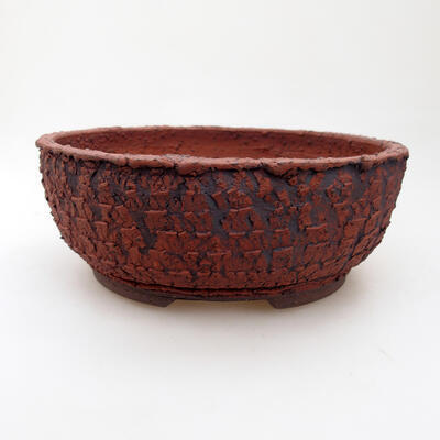 Ceramic bonsai bowl 20 x 20 x 8 cm, color cracked - 1