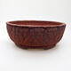 Ceramic bonsai bowl 20 x 20 x 8 cm, color cracked - 1/3