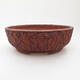 Ceramic bonsai bowl 20 x 20 x 6.5 cm, cracked color - 1/3