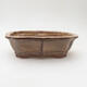 Ceramic bonsai bowl 14.5 x 10 x 4.5 cm, beige color - 1/3