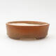 Ceramic bonsai bowl 9 x 8 x 3 cm, color brown - 1/3