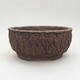 Ceramic bonsai bowl 15.5 x 15.5 x 7.5 cm, color cracked - 1/3