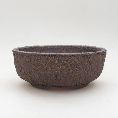 Ceramic bonsai bowl 16 x 16 x 6.5 cm, cracked color - 1