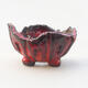 Ceramic shell 7.5 x 7.5 x 5 cm, color red - 1/3