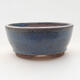 Ceramic bonsai bowl 9 x 9 x 4 cm, color blue - 1/3