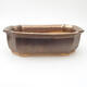 Ceramic bonsai bowl 16.5 x 12 x 5 cm, gold color - 1/3