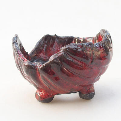Ceramic shell 7 x 7 x 5.5 cm, color red - 1