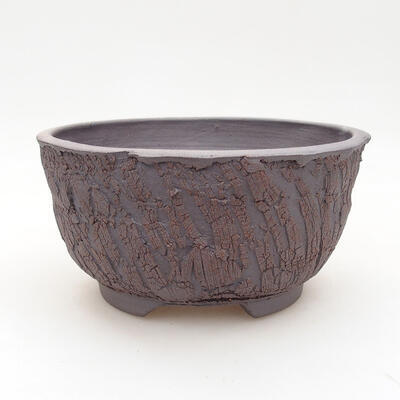 Ceramic bonsai bowl 13.5 x 13.5 x 7 cm, color cracked - 1