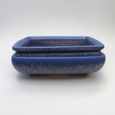 Ceramic bonsai bowl 15.5 x 15.5 x 6 cm, color blue - 1