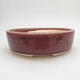 Ceramic bonsai bowl 18.5 x 18.5 x 6 cm, color purple - 1/3