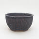 Ceramic bonsai bowl 13 x 13 x 7.5 cm, color cracked - 1/3