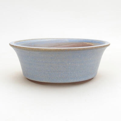 Ceramic bonsai bowl 13 x 13 x 5 cm, color blue - 1