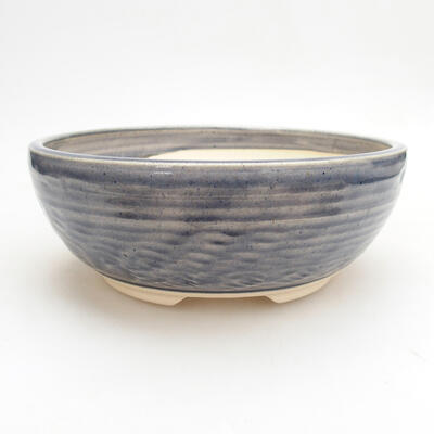 Ceramic bonsai bowl 18 x 18 x 7 cm, color blue - 1