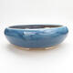 Ceramic bonsai bowl 20.5 x 20.5 x 7 cm, color blue - 1/3