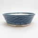 Ceramic bonsai bowl 20.5 x 20.5 x 6.5 cm, color blue - 1/3