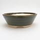 Ceramic bonsai bowl 18 x 18 x 6 cm, color green - 1/3