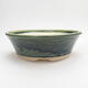 Ceramic bonsai bowl 20 x 20 x 6.5 cm, color green - 1/3