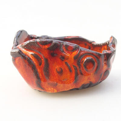 Ceramic shell 7 x 7 x 4.5 cm, color orange - 1