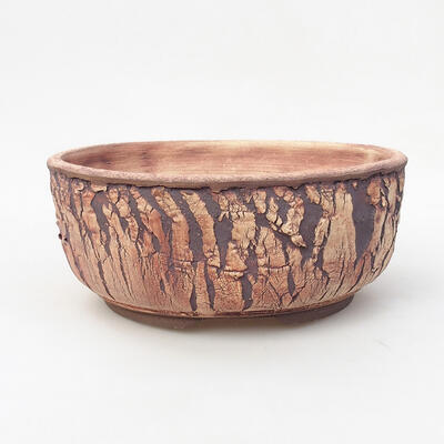 Ceramic bonsai bowl 19.5 x 19.5 x 8.5 cm, color cracked - 1