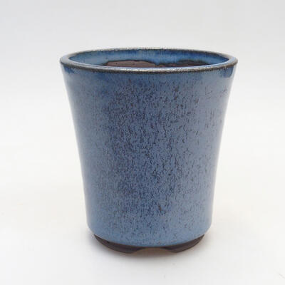 Ceramic bonsai bowl 9 x 9 x 10.5 cm, color blue - 1