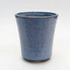Ceramic bonsai bowl 9 x 9 x 10.5 cm, color blue - 1/3