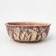 Ceramic bonsai bowl 18 x 18 x 7 cm, cracked color - 1/3