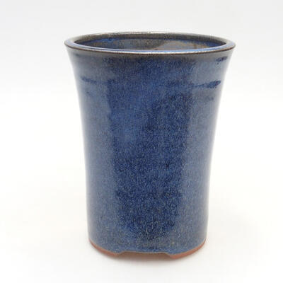 Ceramic bonsai bowl 10 x 10 x 13 cm, color blue - 1