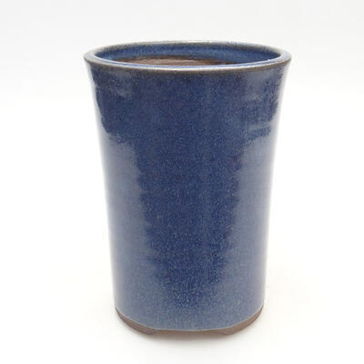 Ceramic bonsai bowl 10 x 10 x 14 cm, color blue - 1
