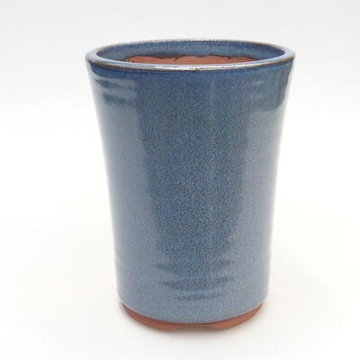 Ceramic bonsai bowl 9.5 x 9.5 x 13.5 cm, color blue - 1