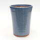 Ceramic bonsai bowl 9.5 x 9.5 x 13.5 cm, color blue - 1/3