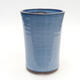 Ceramic bonsai bowl 9.5 x 9.5 x 14 cm, color blue - 1/3