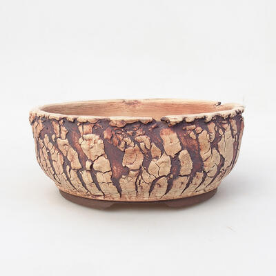 Ceramic bonsai bowl 17.5 x 17.5 x 7.5 cm, cracked color - 1
