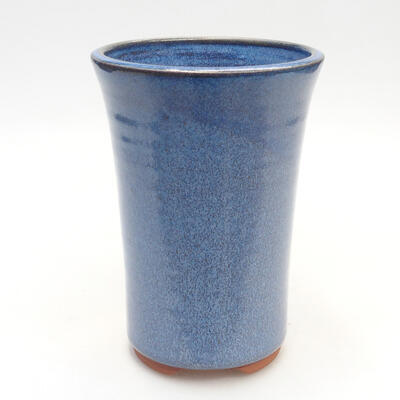 Ceramic bonsai bowl 10 x 10 x 15 cm, color blue - 1