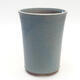 Ceramic bonsai bowl 10 x 10 x 14 cm, color blue - 1/3