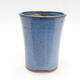 Ceramic bonsai bowl 10.5 x 10.5 x 13.5 cm, color blue - 1/3