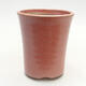 Ceramic bonsai bowl 8 x 8 x 10 cm, color pink - 1/3