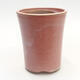Ceramic bonsai bowl 8 x 8 x 10.5 cm, color pink - 1/3