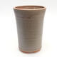 Ceramic bonsai bowl 9.5 x 9.5 x 14 cm, brown color - 1/3