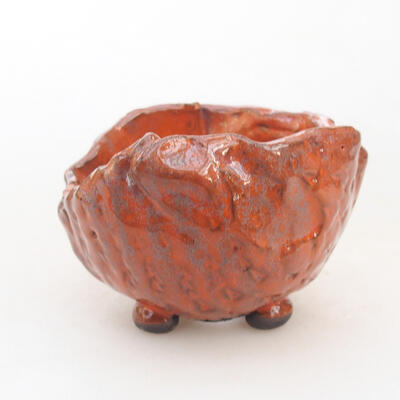 Ceramic shell 7 x 7 x 5.5 cm, color orange - 1
