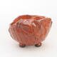 Ceramic shell 7 x 7 x 5.5 cm, color orange - 1/3