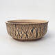 Ceramic bonsai bowl 18 x 18 x 7.5 cm, color cracked - 1/3
